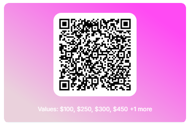 The Natural Place Med Spa Gift Card — QR code
